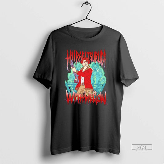 Official Hiiragi Tsubaki X Call Of Duty Zombie T-Shirts, Hoodie, Sweatshirt | AU18TeeNovaLab.com