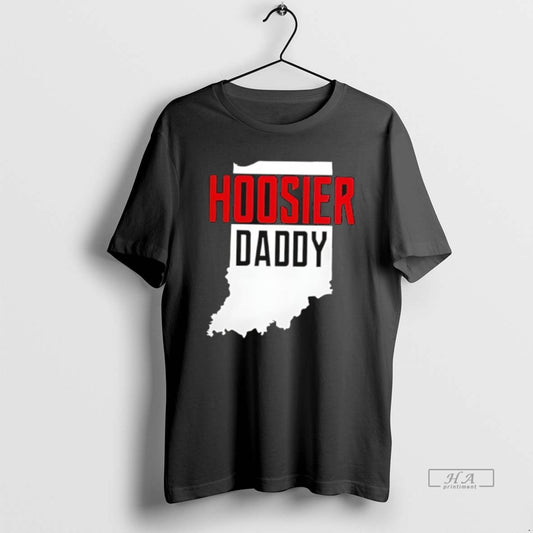 Official Hoosier Daddy Indiana State Map T-Shirts, Hoodie, Sweatshirt | AU18TeeNovaLab.com