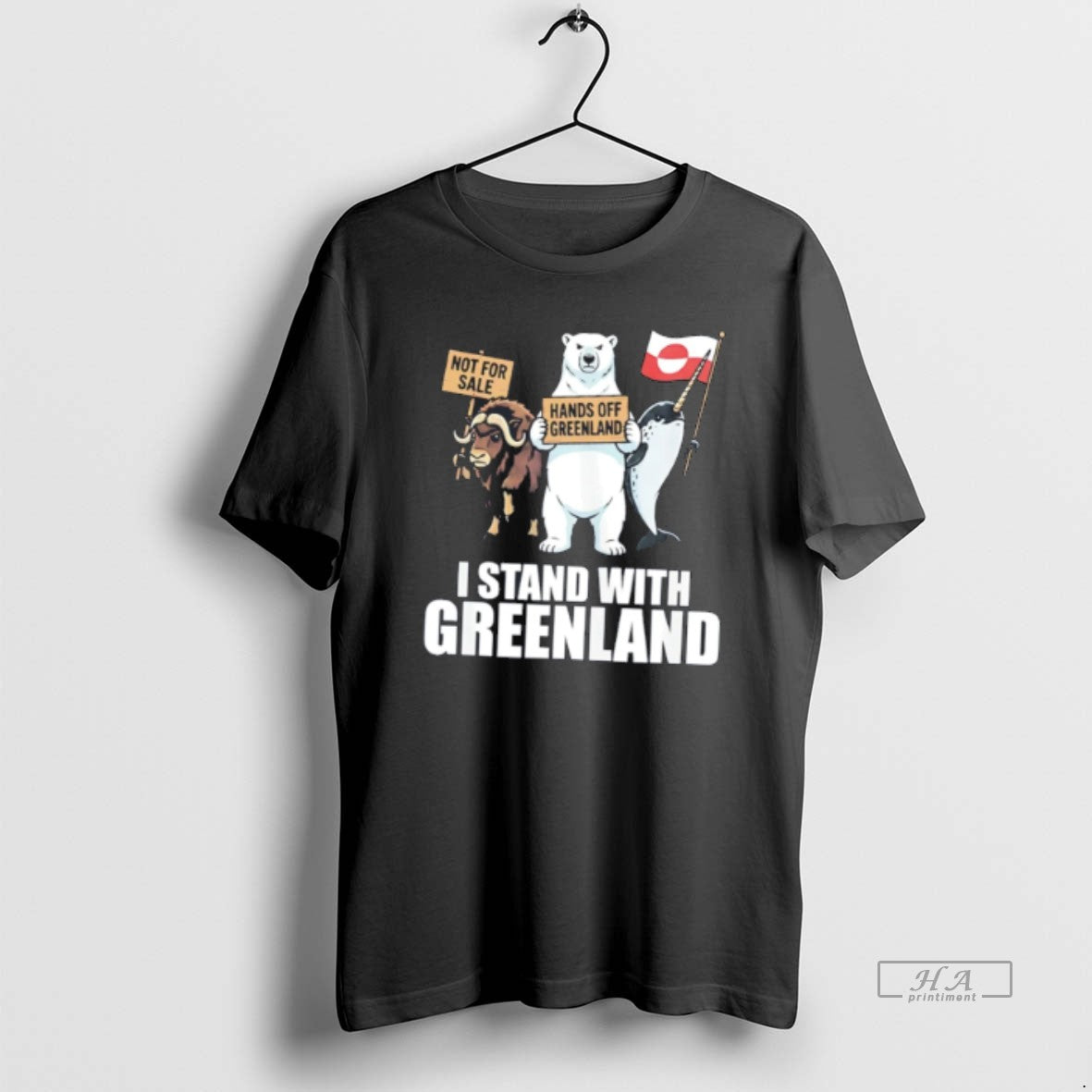 Official I Stand With Greenland Not For Sale Hands Of Greenland Tee Hoodie, Sweatshirt | AU18TeeNovaLab.com