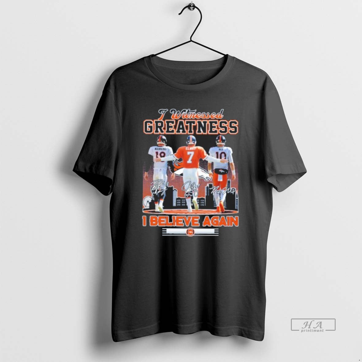 Official I Witnessed Greatness Player Signature I Believe Again T-Shirts, Hoodie, Sweatshirt | AU18TeeNovaLab.com