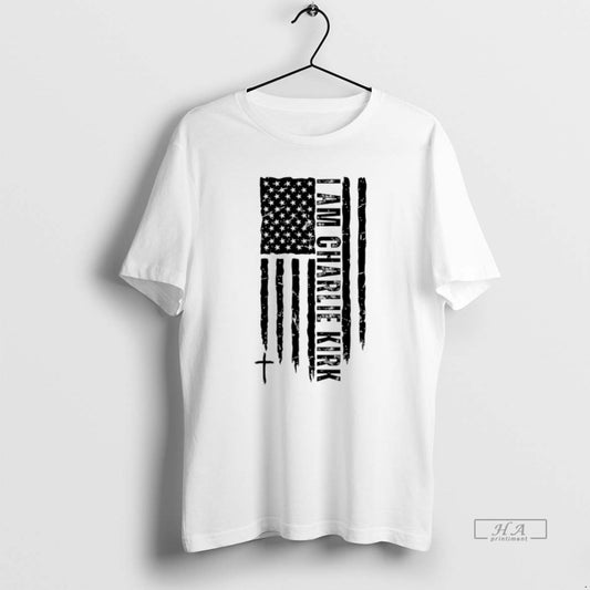 Official I Am Charlie Kirk American Flag