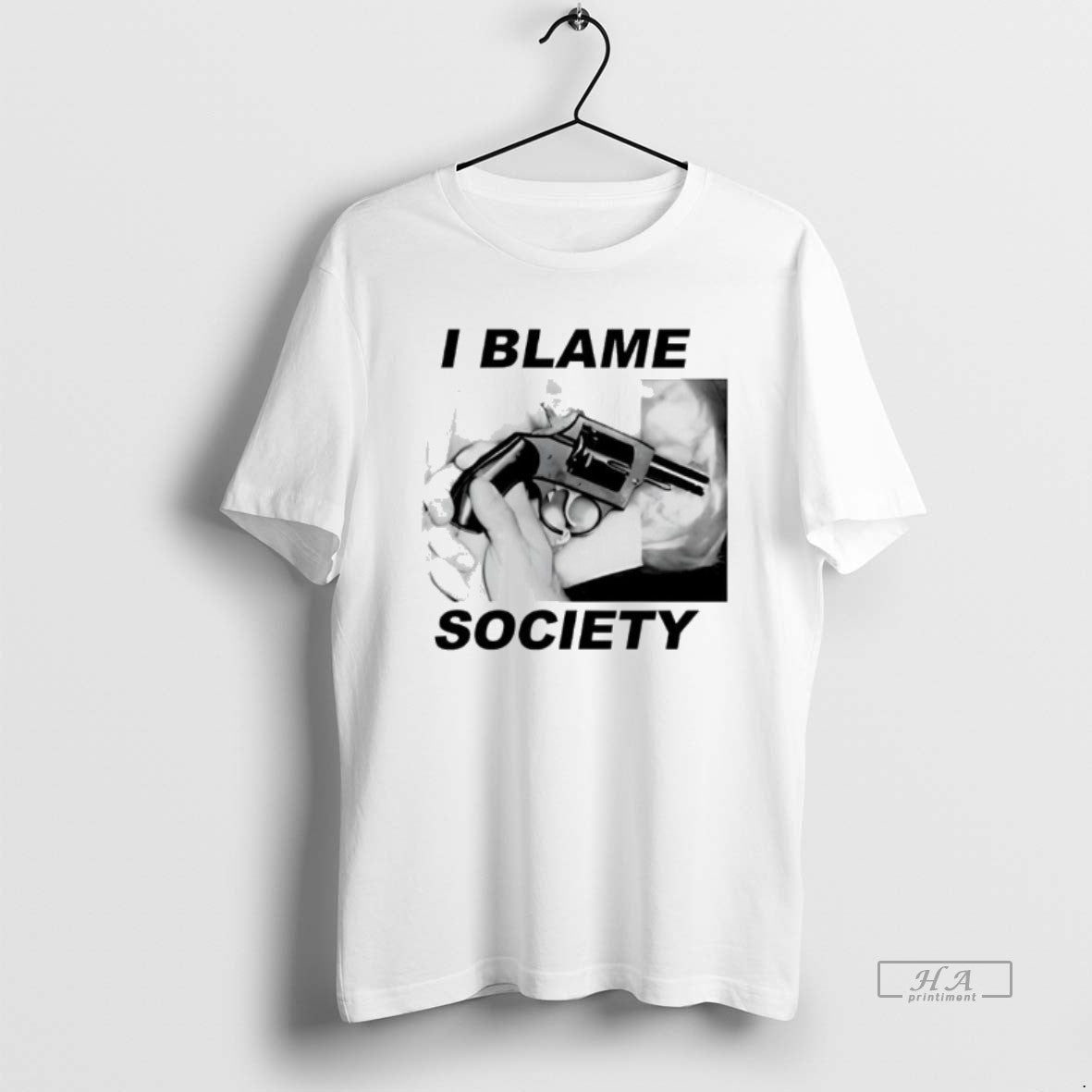 Official I Blame Society Gun Image T-Shirts, Hoodie, Sweatshirt | AU18TeeNovaLab.com
