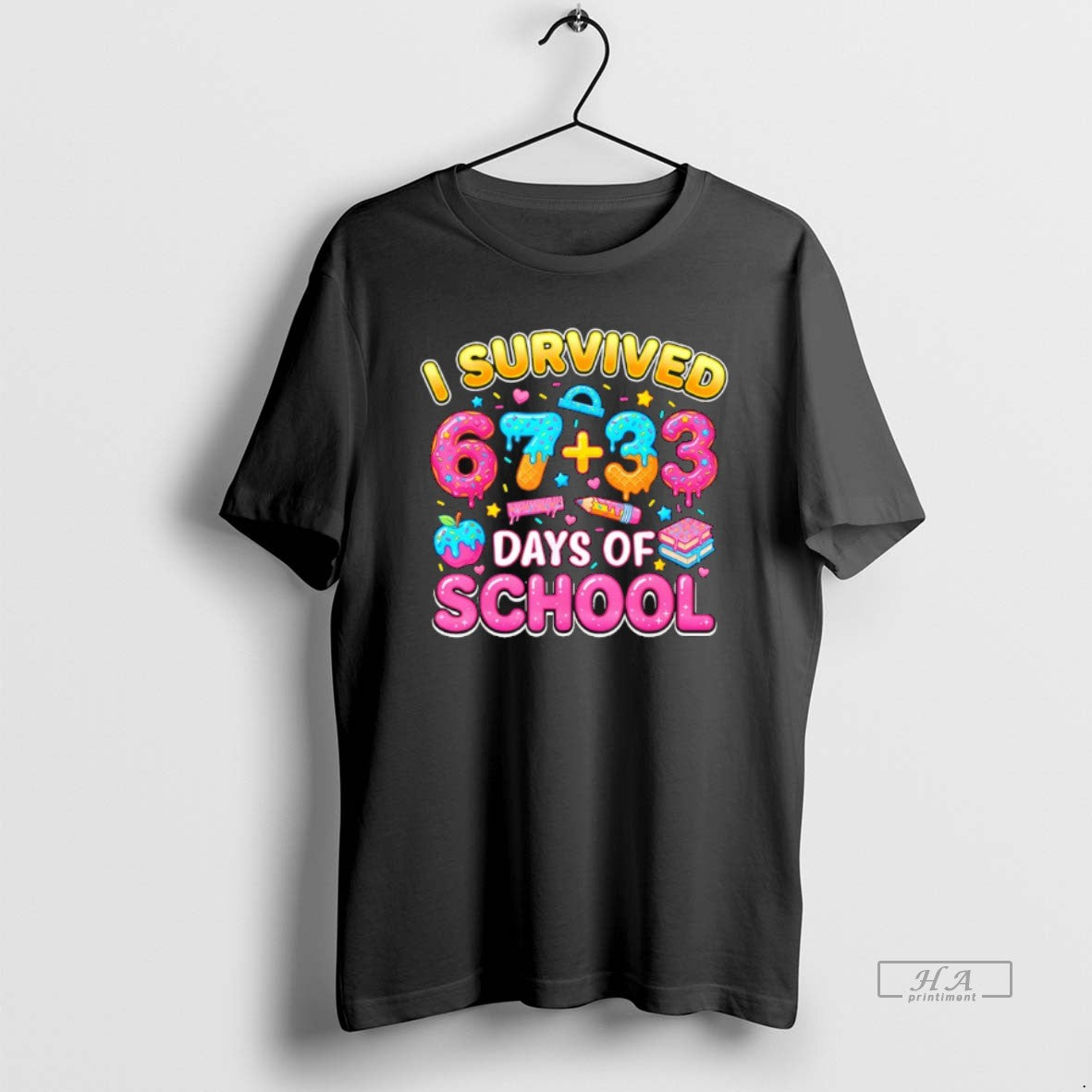 Official I Survived 67 33 Days Of School 100 Days Teachers Kids Boys T-Shirts, Hoodie, Sweatshirt | AU18TeeNovaLab.com