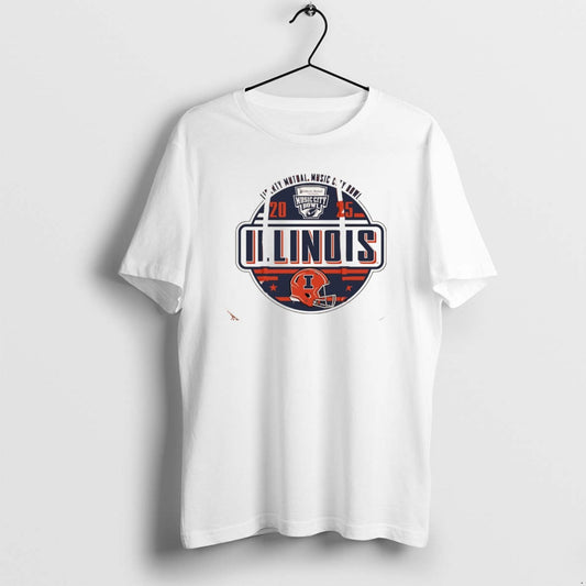 Official Illinois Football 2025 Music City Bowl Logo Christmas T-Shirts, Hoodie, Sweatshirt | AU18TeeNovaLab.com