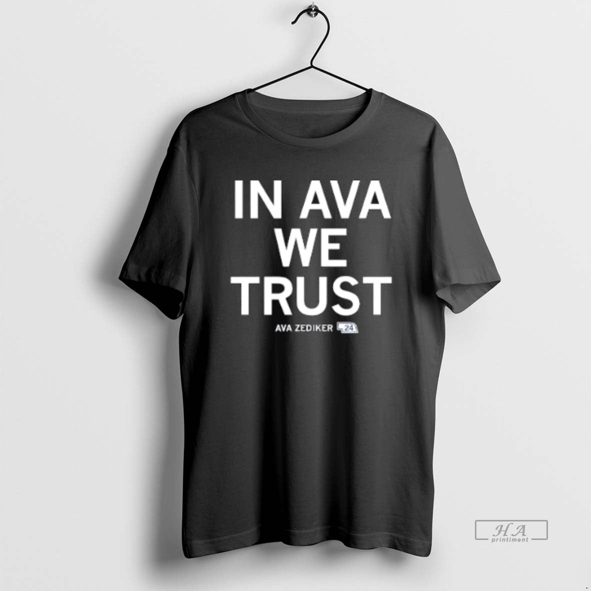 Official In Ava Zediker We Trust Creighton Bluejays Text T-Shirts, Hoodie, Sweatshirt | AU18TeeNovaLab.com