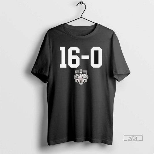 Official Indiana Football 16 0 2025 Cfp National Champions T-Shirts, Hoodie, Sweatshirt | AU18TeeNovaLab.com