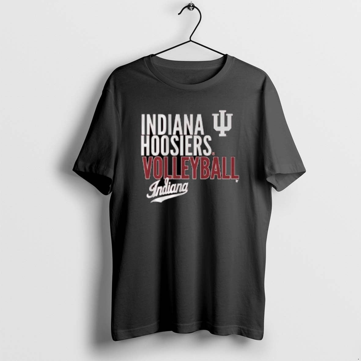 Official Indiana Volleyball Text Logo Overlay 2025 Circle Black T-Shirts, Hoodie, Sweatshirt | AU18TeeNovaLab.com