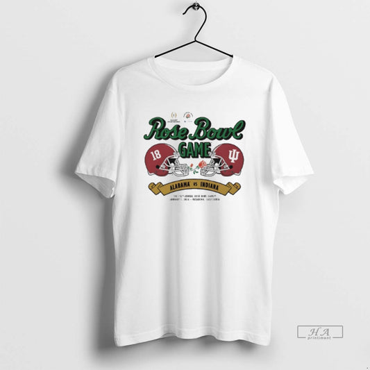 Official Indiana Vs Alabama 2026 Rose Bowl Game Helmet Matchup T-Shirts, Hoodie, Sweatshirt | AU18TeeNovaLab.com