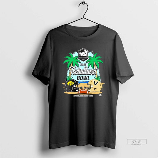 Official Iowa Hawkeyes Vs Vanderbilt Commodores 2025 Reliaquest Bowl Head To Head T-Shirts, Hoodie, Sweatshirt