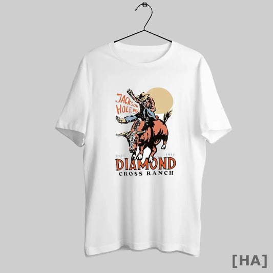 Official Jackson Hole Wy Diamond Cross Ranch Estd 1912 Cowboy