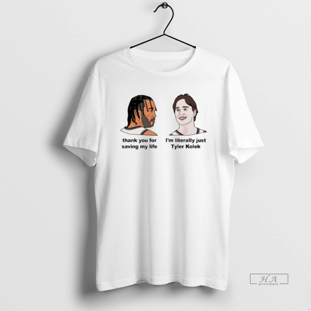 Official Jalen Brunson Thank You For Saving My Life Im Literally Just Tyler Kolek Knicks T-Shirts, Hoodie, Sweatshirt