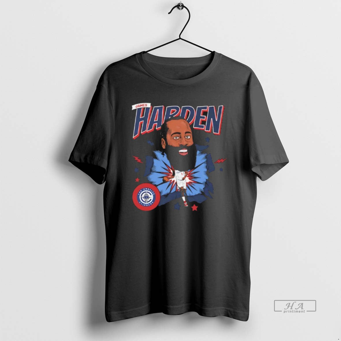 Official James Harden Los Angeles Clippers Nba Player Caricature Comic