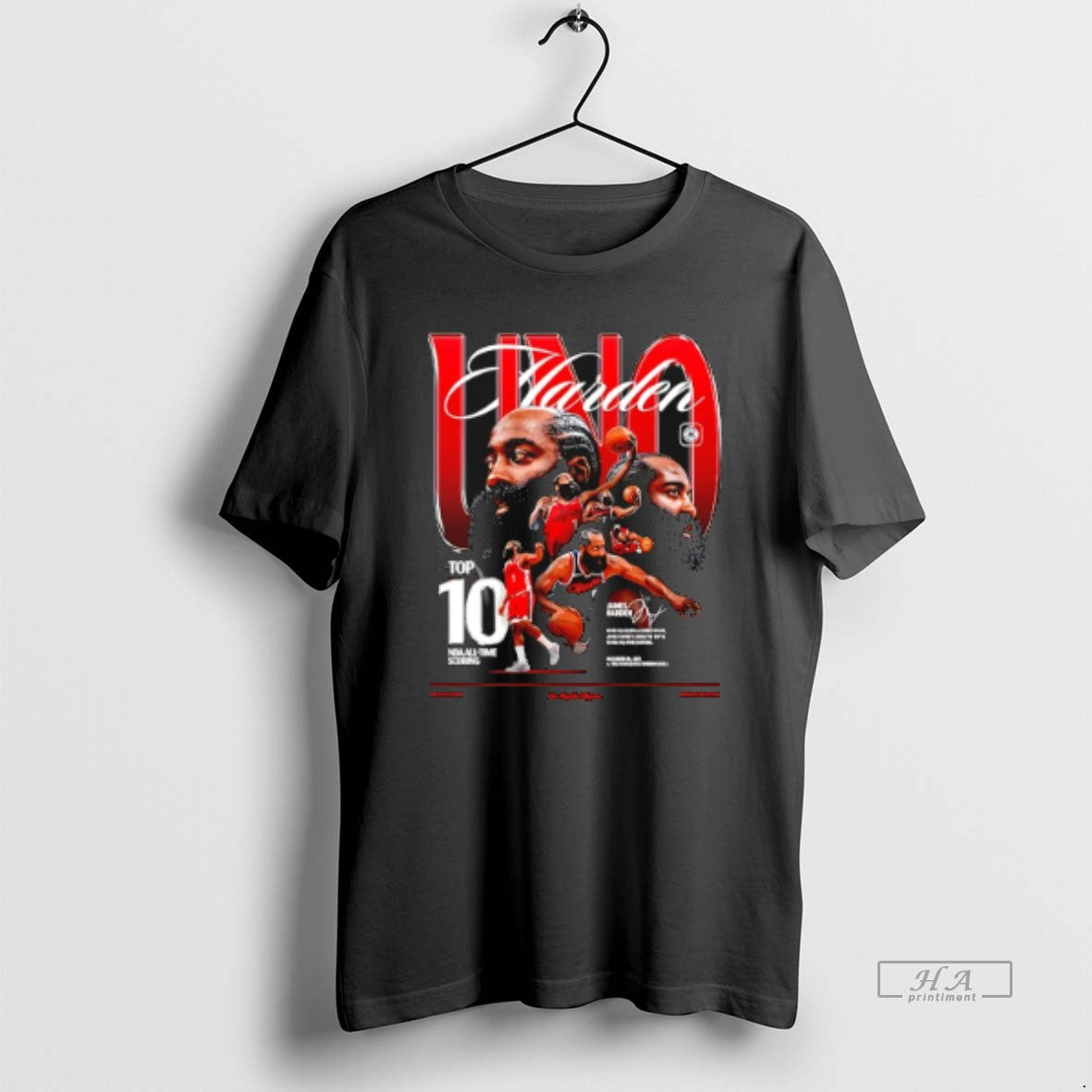 Official James Harden Top 10 Nba All Time Scoring List Graphic T-Shirts, Hoodie, Sweatshirt | AU18TeeNovaLab.com