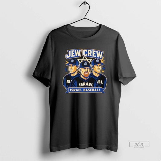 Official Jew Crew Israel Baseball Team Graphic T-Shirts, Hoodie, Sweatshirt | AU18TeeNovaLab.com
