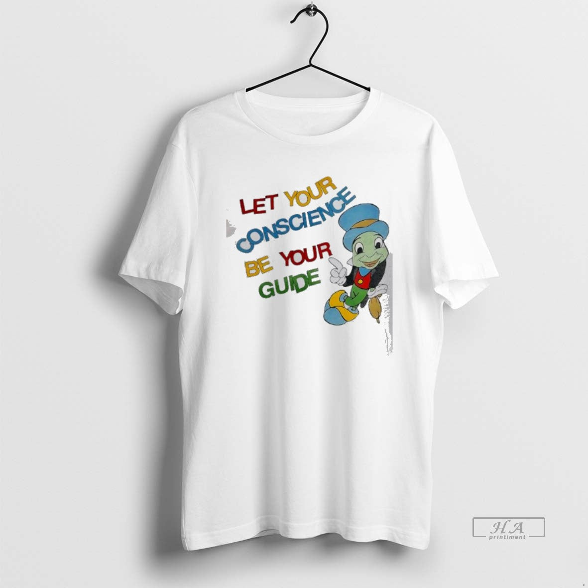 Official Jiminy Cricket Let Your Conscience Be Your Guide Pride T-Shirts, Hoodie, Sweatshirt | AU18TeeNovaLab.com
