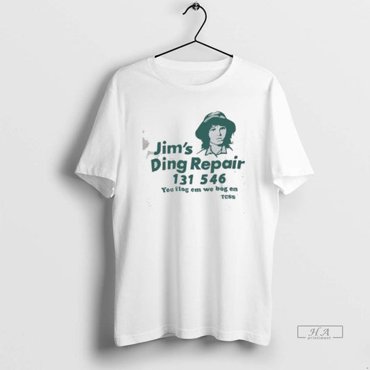 Official Jims Ding Repair 1311 546 You Flog Em We Bog Em T-Shirts, Hoodie, Sweatshirt | AU18TeeNovaLab.com