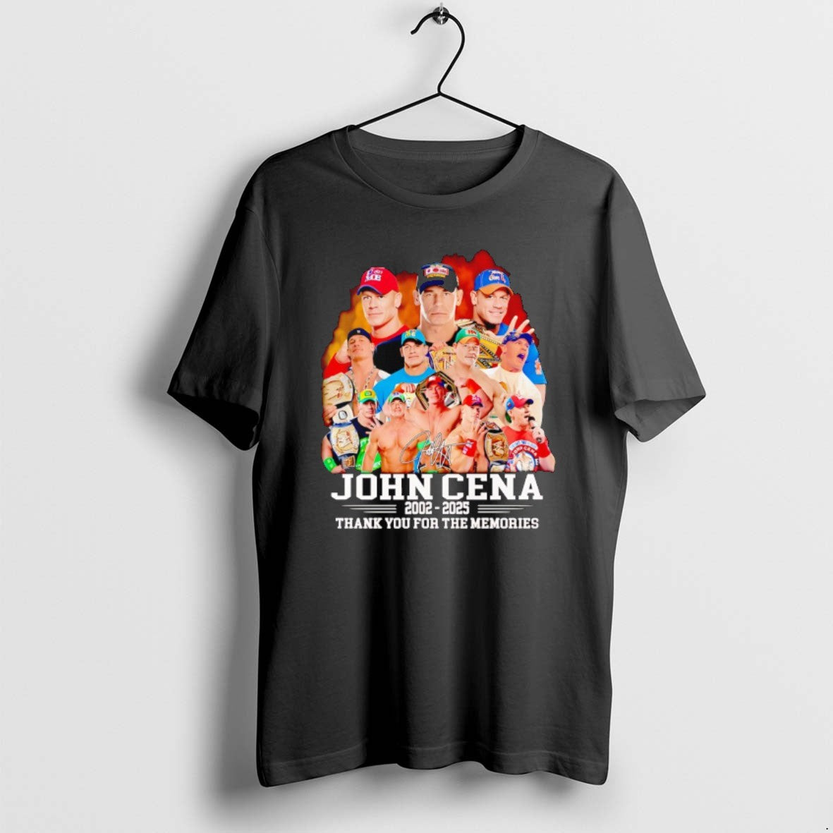 Official John Cena Thank You For The Memories 2002 2025 Signature T-Shirts, Hoodie, Sweatshirt | AU18TeeNovaLab.com