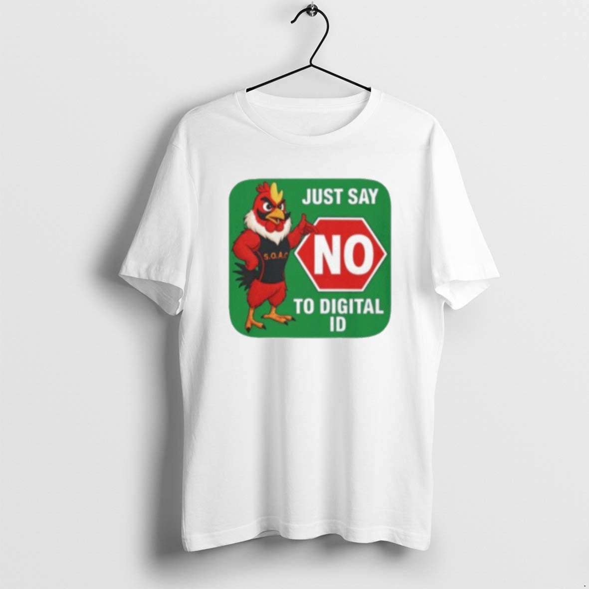 Official Just Say No To Digital Id T-Shirts, Hoodie, Sweatshirt | AU18TeeNovaLab.com