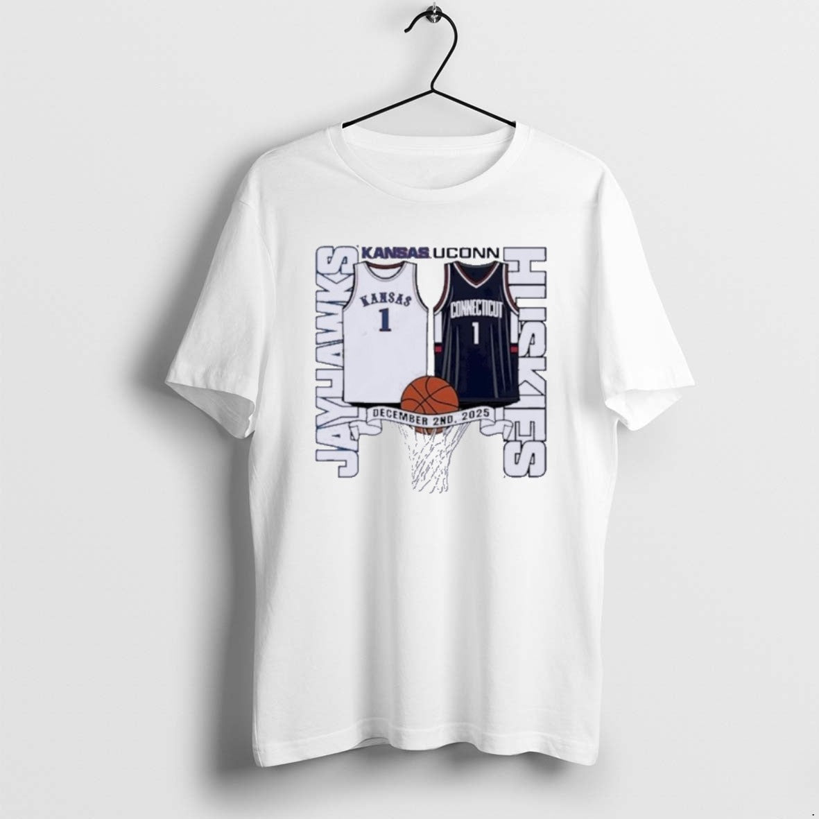 Official Kansas Jayhawks Vs Uconn Huskies Basketball 2025 Gameday T-Shirts, Hoodie, Sweatshirt | AU18TeeNovaLab.com