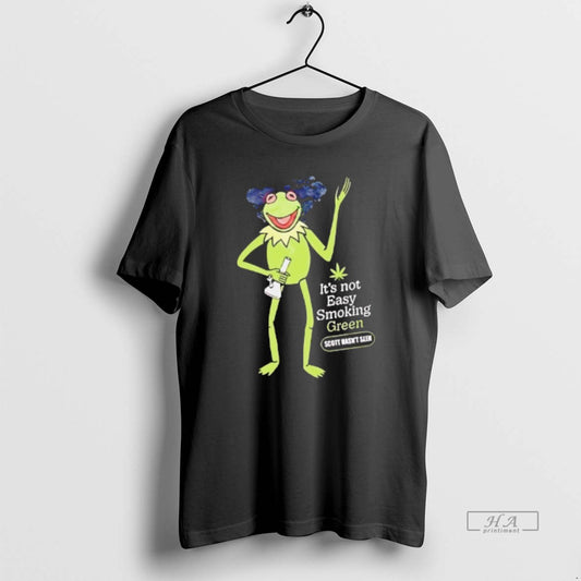 Official Kermit The Frog Its Not Easy Smoking Green