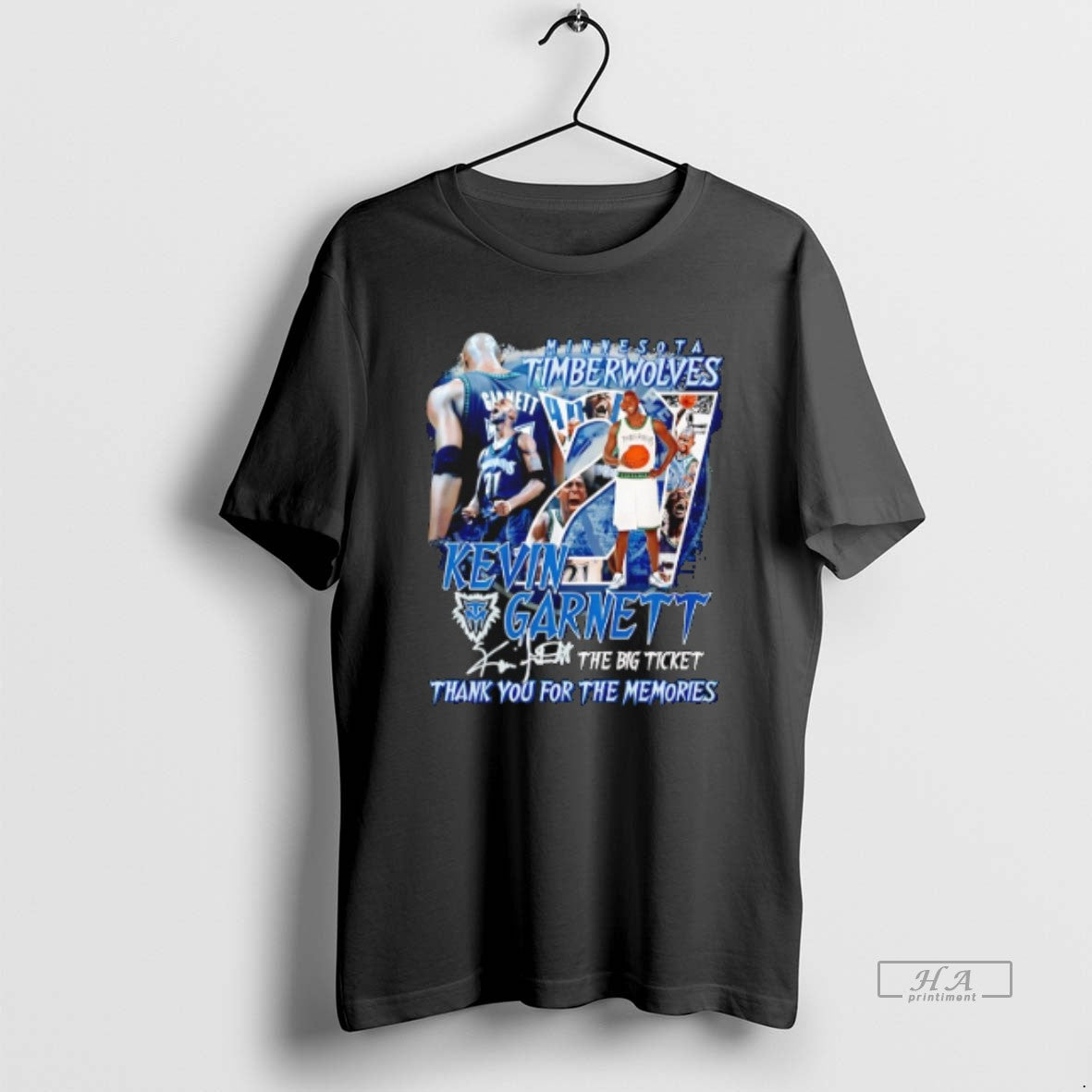 Official Kevin Garnett Minnesota Timberwolves The Big Ticket Thank You For The Memories T-Shirts, Hoodie, Sweatshirt