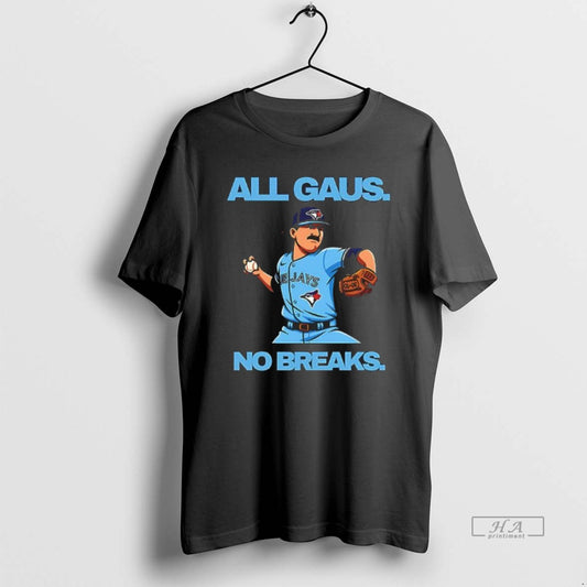 Official Kevin Gausman All Gaus No Brakes Toronto Blue Jays Caricature