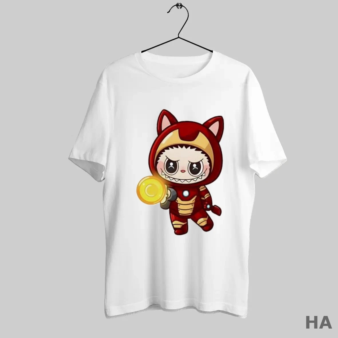 Official Labubu Wearing Iron Man Suit Costume Character