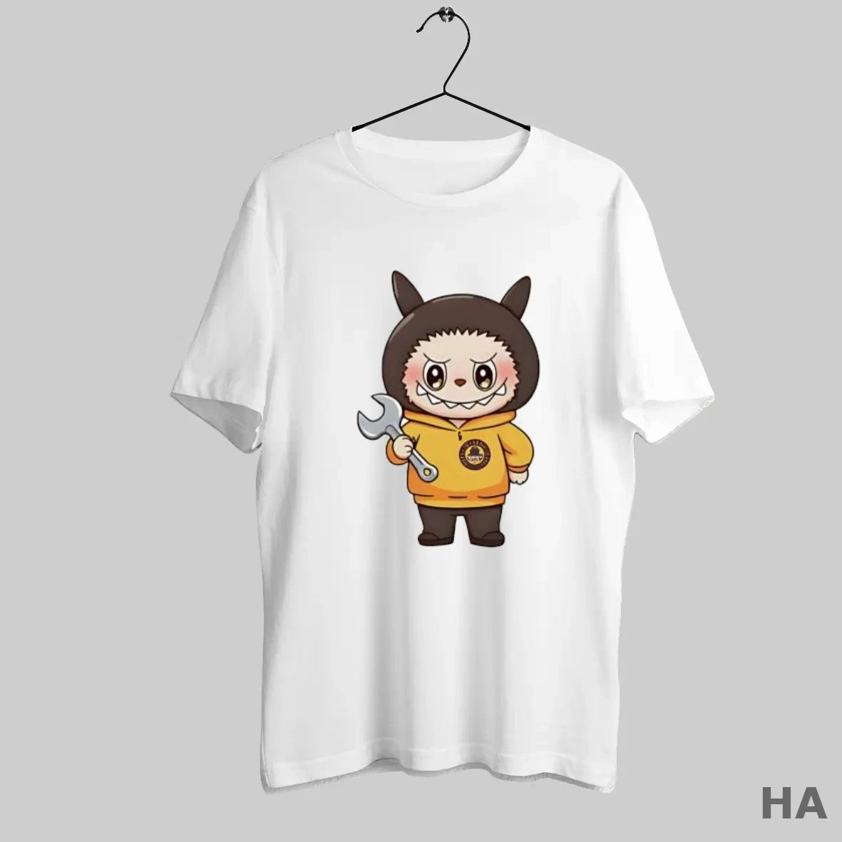 Official Labubu Wearing Mechanic Fox Holding Wrench