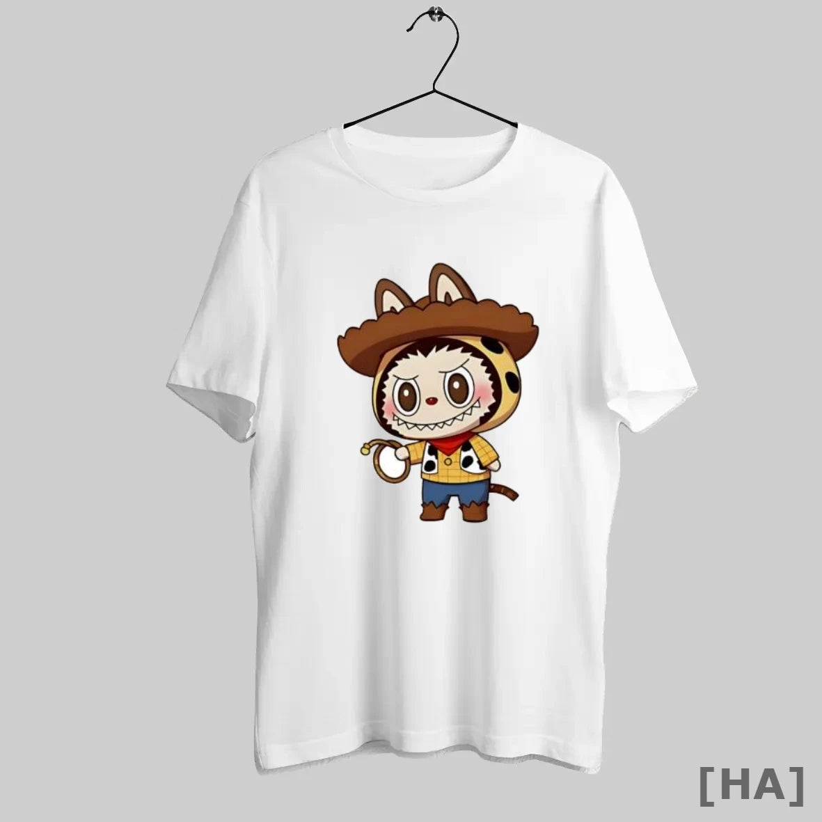 Official Labubu Woody The Cowboy Holding A Rope