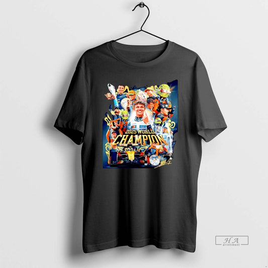 Official Lando Norris 2025 World Drivers Champion Graphic Christmas T-Shirts, Hoodie, Sweatshirt | AU18TeeNovaLab.com
