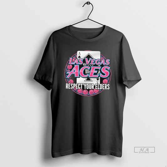 Official Las Vegas Aces Respect Your Elders T-Shirts, Hoodie, Sweatshirt | AU18TeeNovaLab.com