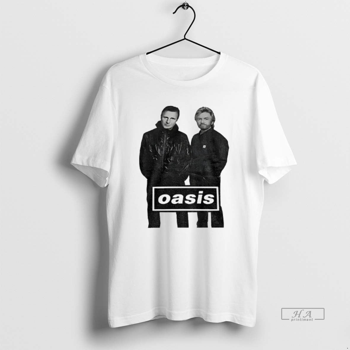Official Liam Neeson And Noel Edmonds Oasis T-Shirts, Hoodie, Sweatshirt | AU18TeeNovaLab.com