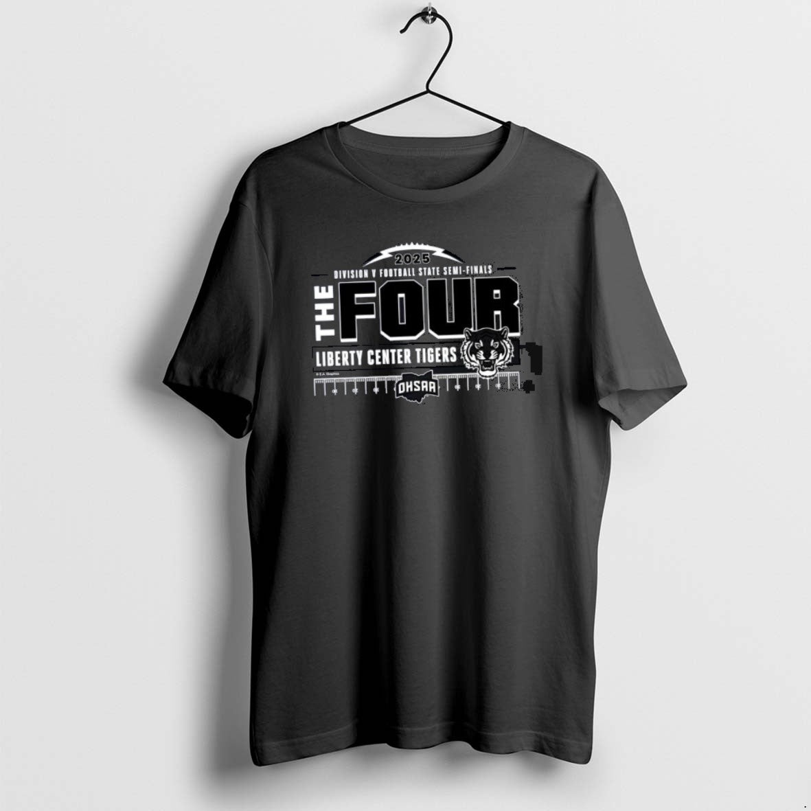 Liberty Center Tigers The Four 2025 Division 5 Football State Semifinals Classictshirt T