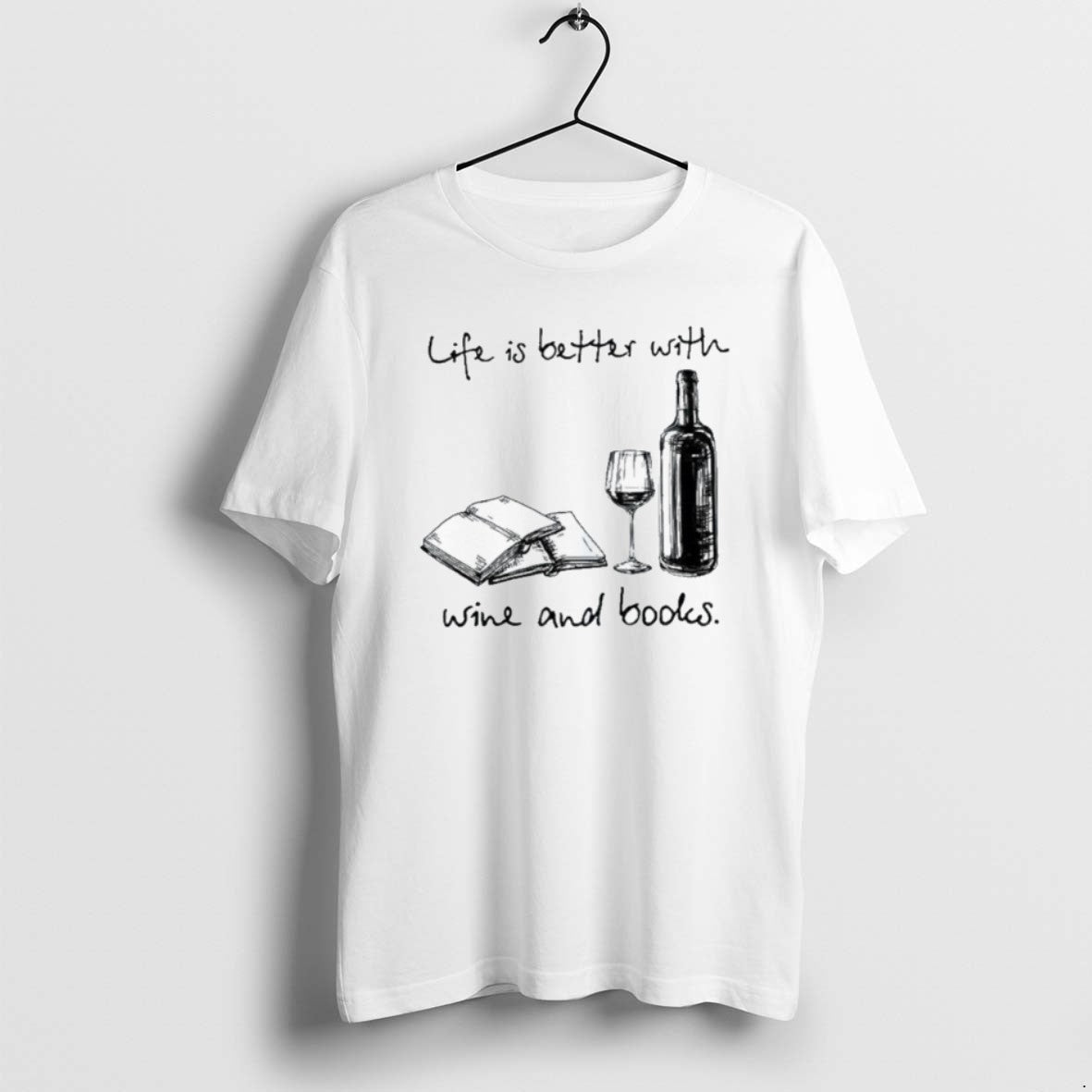 Official Life Is Better With Wine And Books T-Shirts, Hoodie, Sweatshirt | AU18TeeNovaLab.com