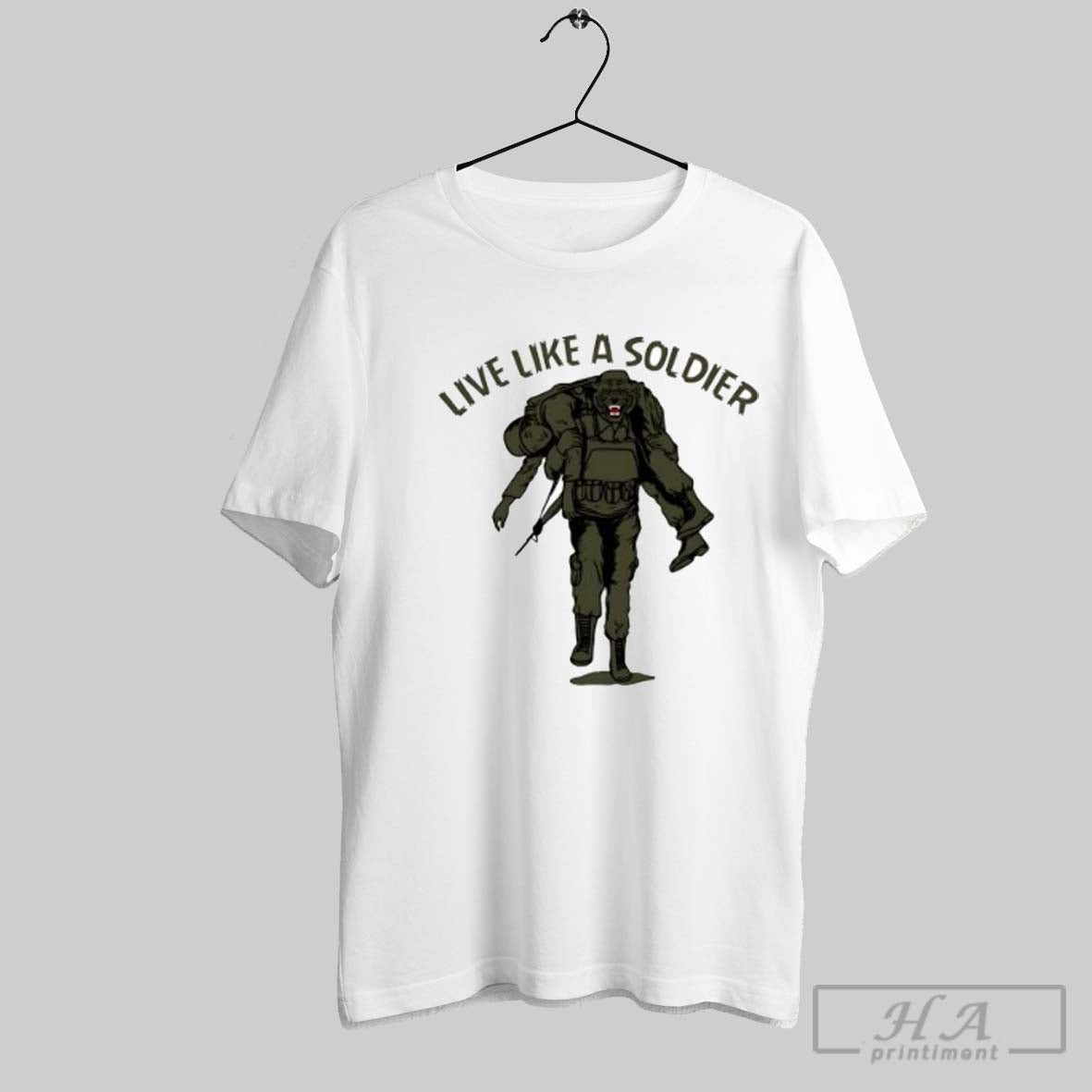 Official Live Like A Soldier Tiger Army Military
