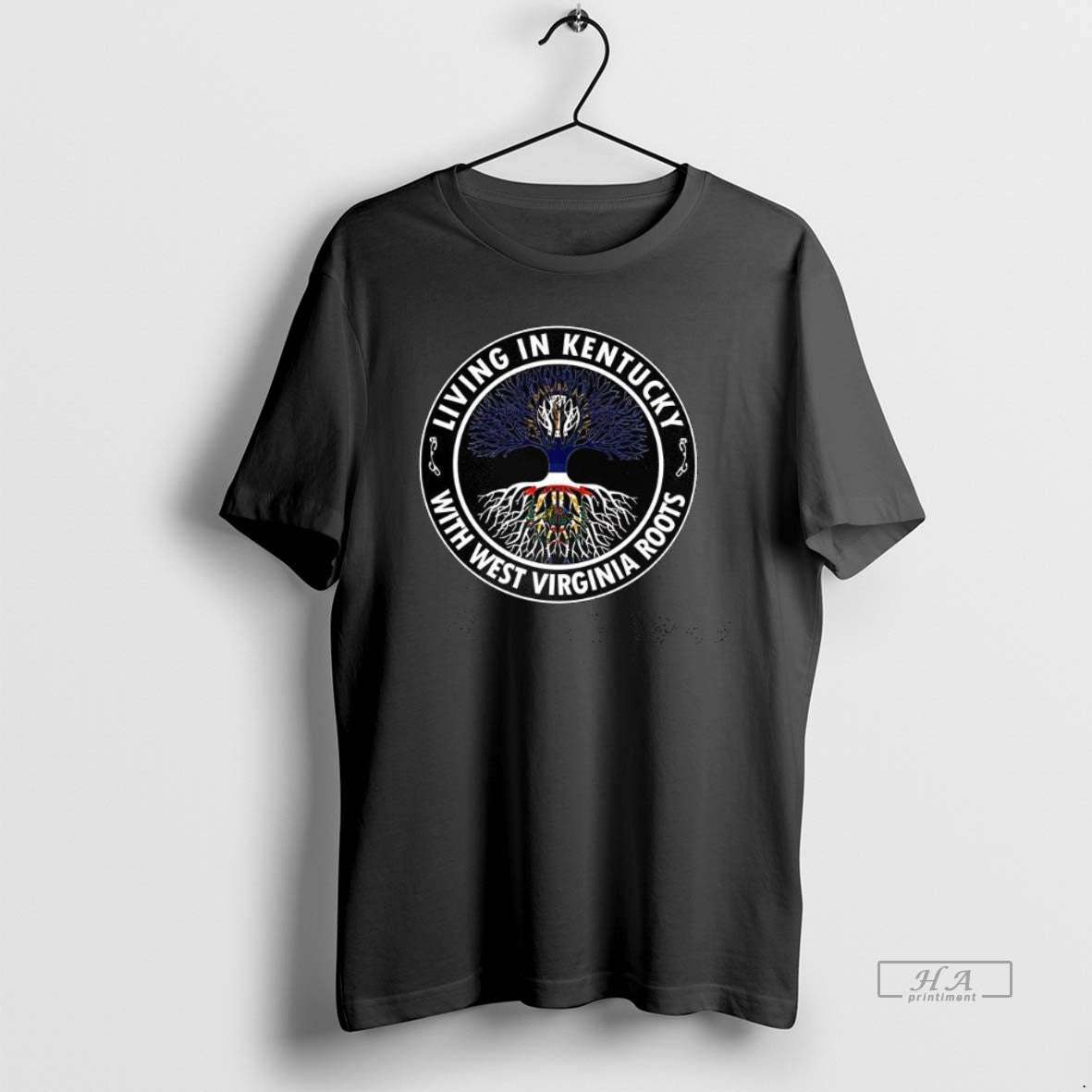 Official Living In Kentucky With West Virginia Roots T-Shirts, Hoodie, Sweatshirt | AU18TeeNovaLab.com