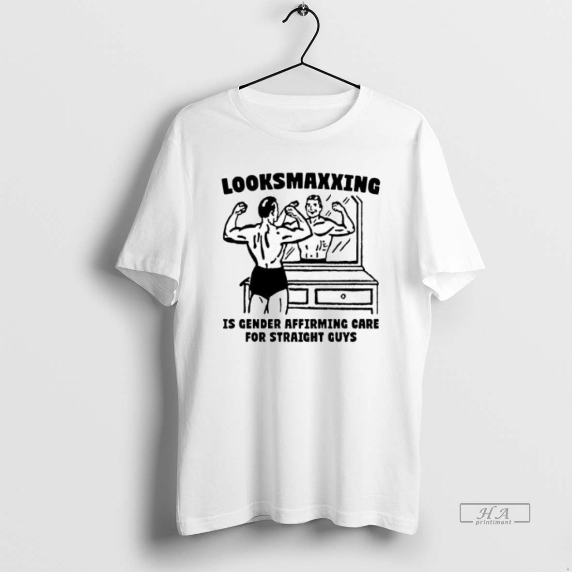 Official Looksmaxxing Is Gender Affirming Care For Straight Guys T-Shirts, Hoodie, Sweatshirt | AU18TeeNovaLab.com