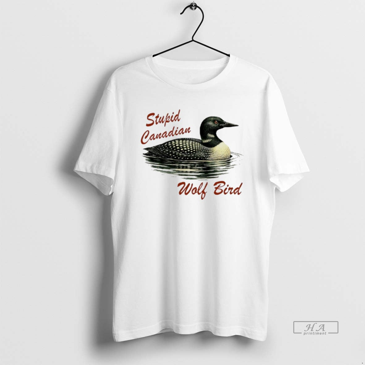 Official Loon Stupid Canadian Wolf Bird T-Shirts, Hoodie, Sweatshirt | AU18TeeNovaLab.com