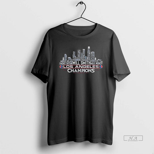 Official Los Angeles Baseball World Champions Team Series 2025 La City Skyline Mlb T-Shirts, Hoodie, Sweatshirt