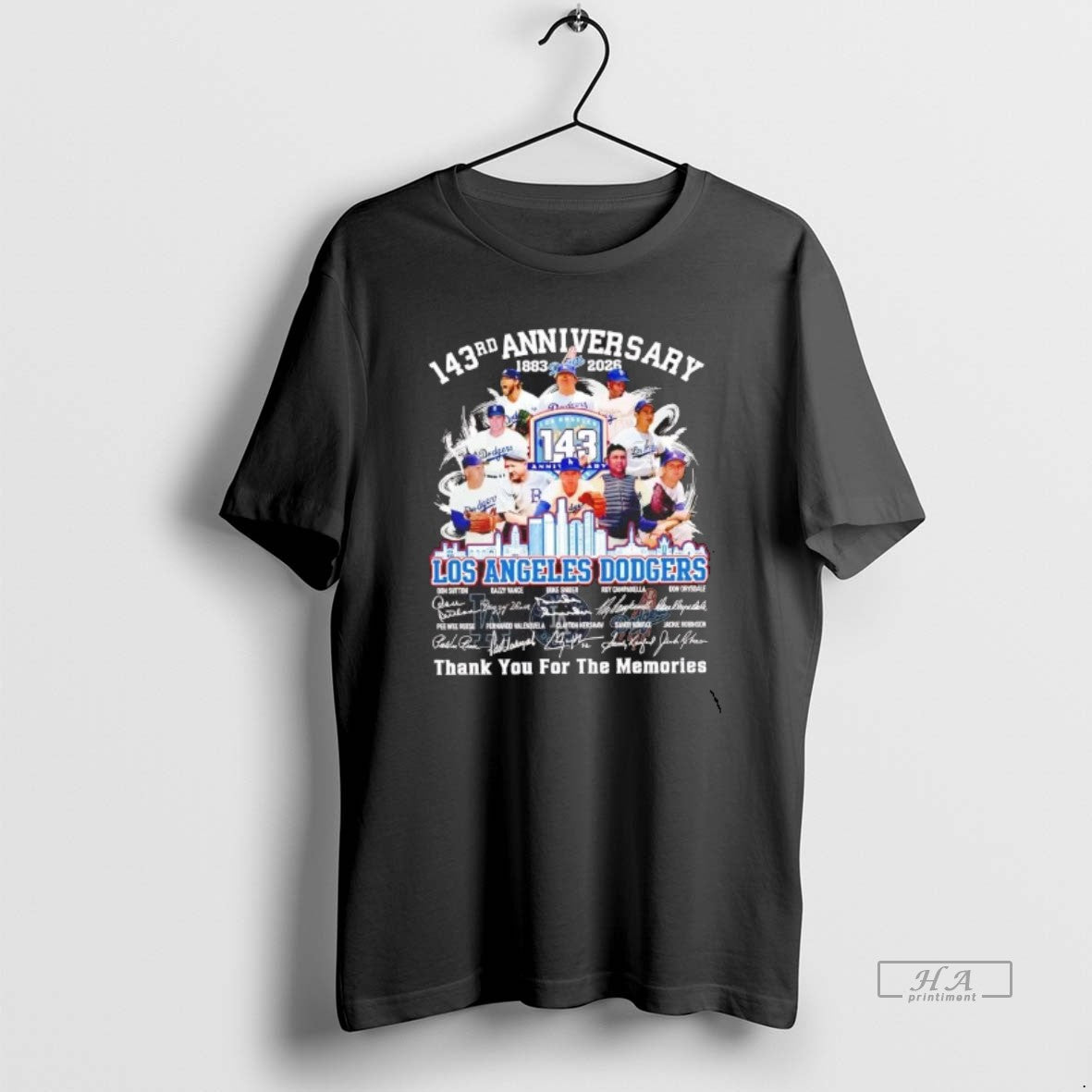 Official Los Angeles Dodgers 143rd Anniversary 1883 2026 Team Players T-Shirts, Hoodie, Sweatshirt | AU18TeeNovaLab.com