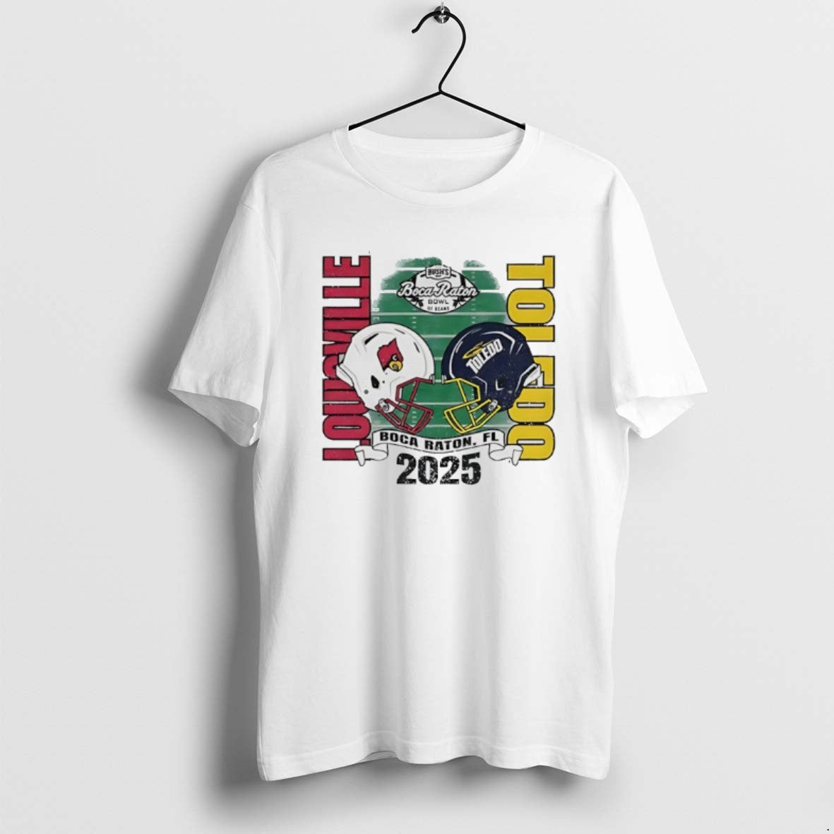Official Louisville Cardinals Vs Toledo 2025 Boca Raton Bowl Head To Head T-Shirts, Hoodie, Sweatshirt | AU18TeeNovaLab.com