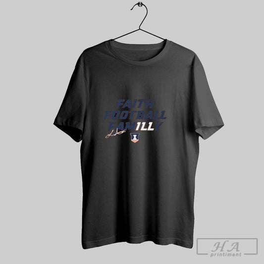 Official Luke Altmyer Faith Football Familly Illinois Fighting Illini Football Ncaa Signature