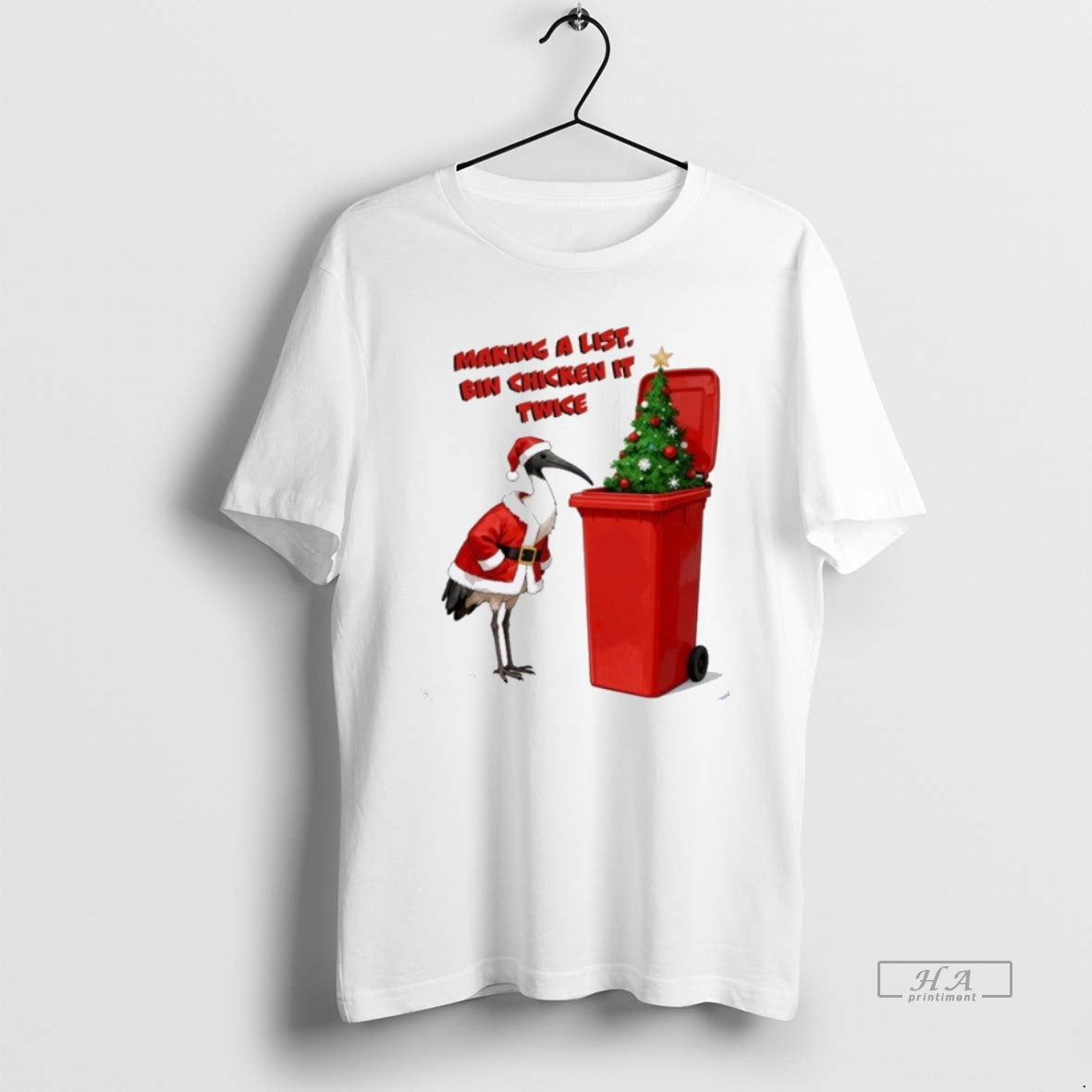 Official Making A List Bin Chicken It Twice Xmas Holiday Christmas Tree