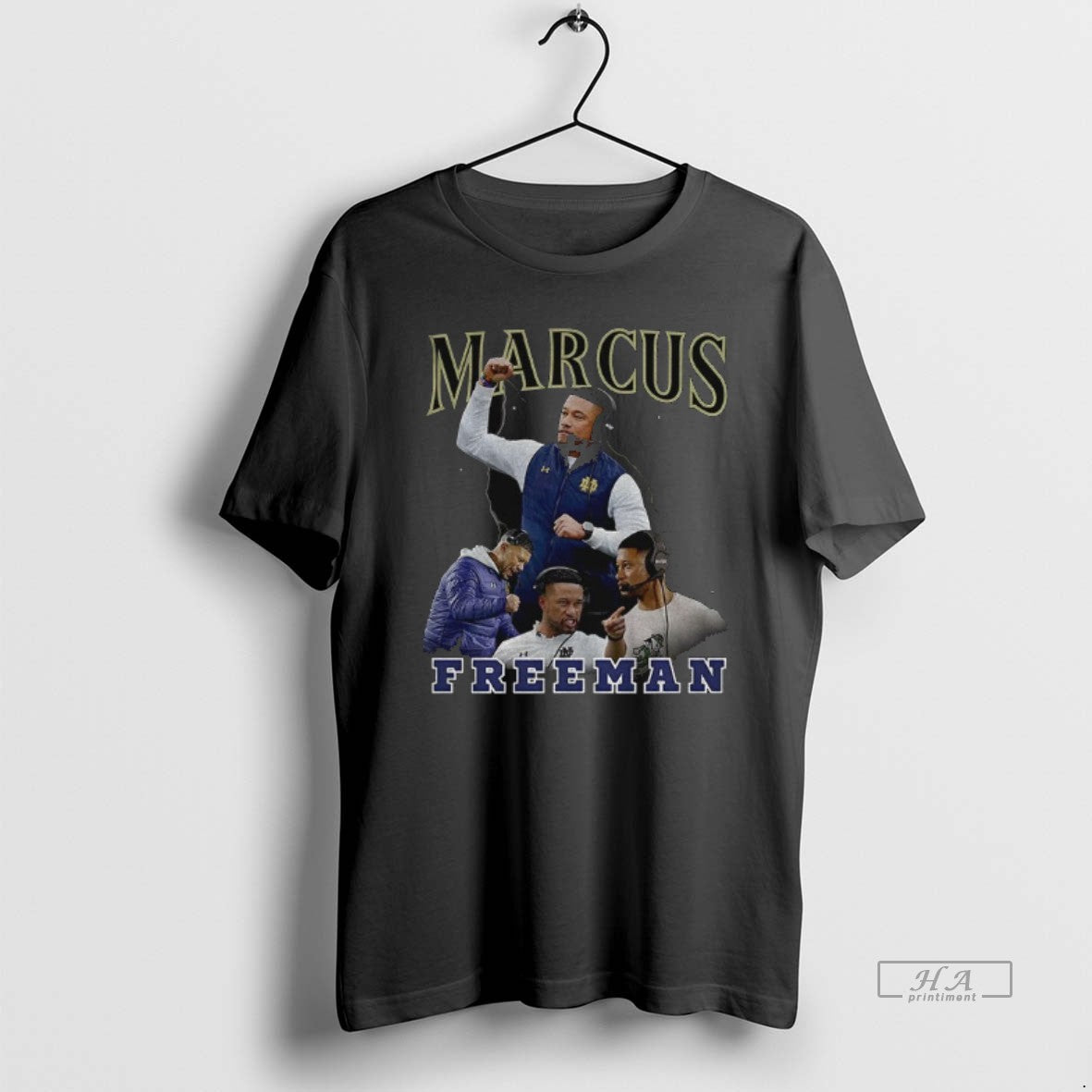 Official Marcus Freeman Notre Dame Fighting Irish Football Graphic Vintage T-Shirts, Hoodie, Sweatshirt | AU18TeeNovaLab.com
