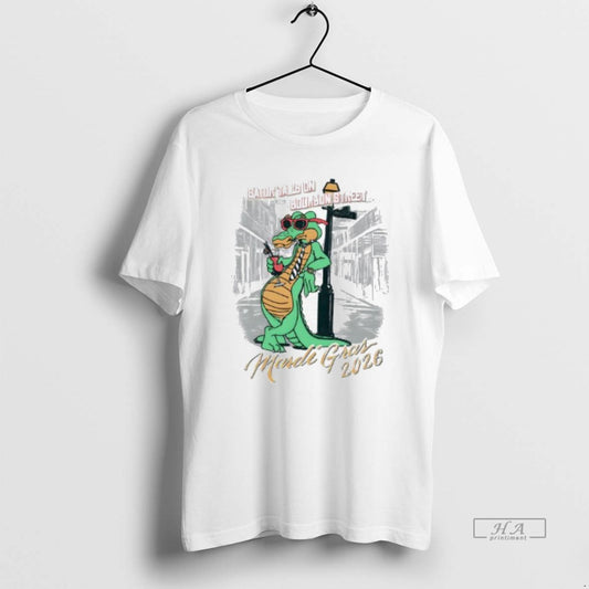 Official Mardi Gras 2026 Gator Tails On Bourbon Street T-Shirts, Hoodie, Sweatshirt | AU18TeeNovaLab.com