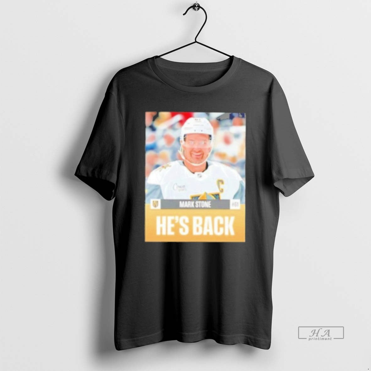 Official Mark Stone Hes Back Vegas Golden Knights Stylish T-Shirts, Hoodie, Sweatshirt | AU18TeeNovaLab.com