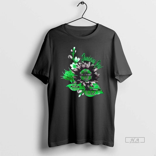 Official Marshall Thundering Herd Football X Sunflower Floral T-Shirts, Hoodie, Sweatshirt | AU18TeeNovaLab.com