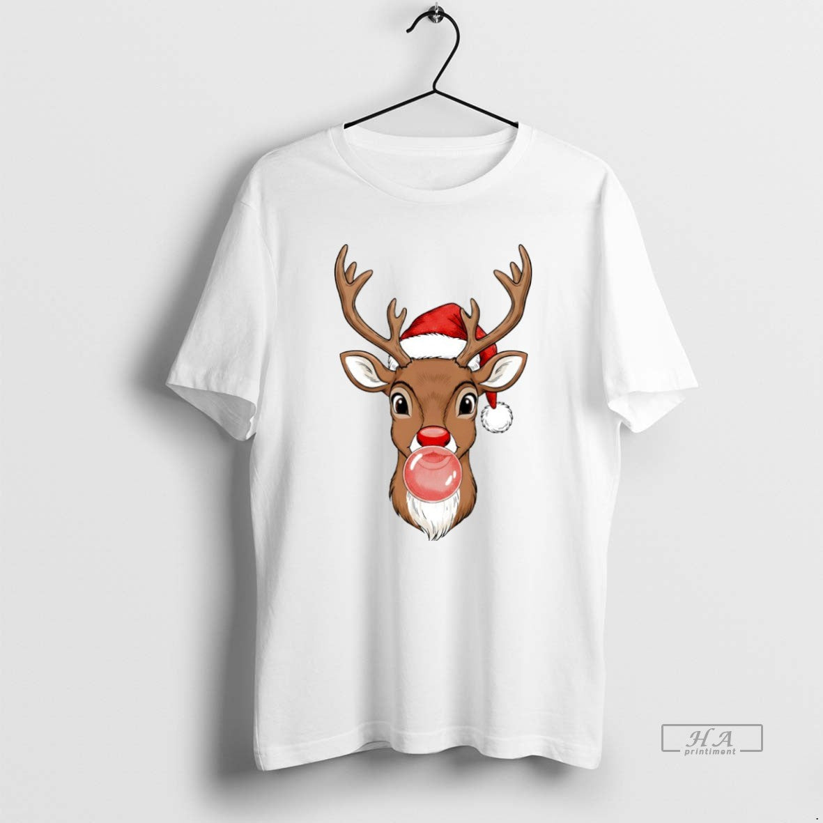 Official Merry Christmas Reindeer Bubble Gum Circle T-Shirts, Hoodie, Sweatshirt | AU18TeeNovaLab.com