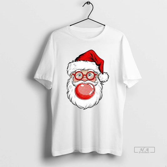 Official Merry Christmas Santa Claus Bubble Gum Circle T-Shirts, Hoodie, Sweatshirt | AU18TeeNovaLab.com