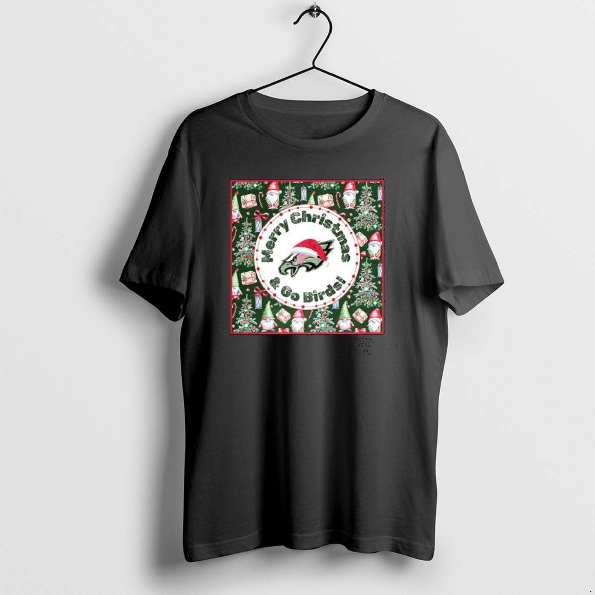 Official Merry Christmas And Go Birds Logo T-Shirts, Hoodie, Sweatshirt | AU18TeeNovaLab.com